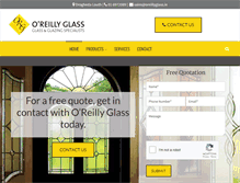 Tablet Screenshot of oreillyglass.ie